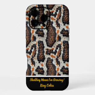 Coque iPhone 16 Pro Max Beau affichage motifs de peau de serpent