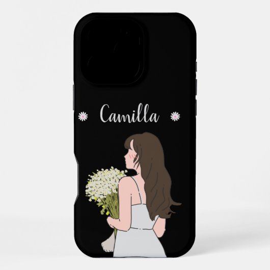 Coque iPhone 16 Pro Max Beauté & Bytes Charme floral (Verso)