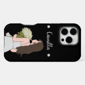 Coque iPhone 16 Pro Max Beauté & Bytes Charme floral (Verso Horizontal)