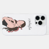 Coque iPhone 16 Pro Max Beauté esthétique fille personnalisable (Verso Horizontal)