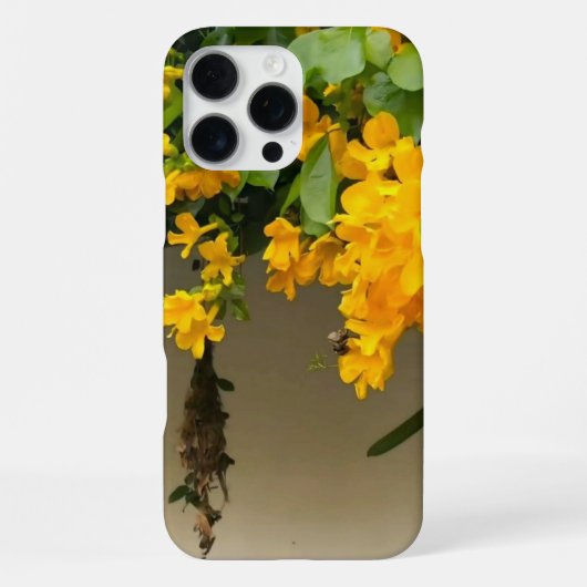 Coque iPhone 16 Pro Max Beauté Fleur d'Or (Verso)