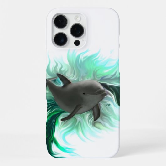 Coque iPhone 16 Pro Max Bébé dauphin (Verso)