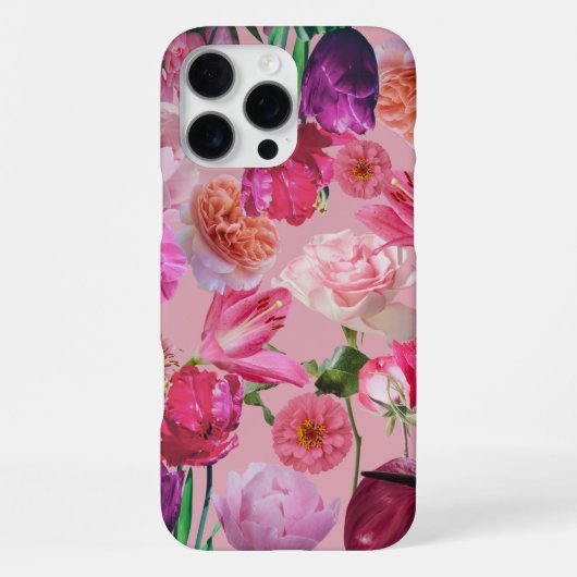 Coque iPhone 16 Pro Max Belles fleurs (Verso)