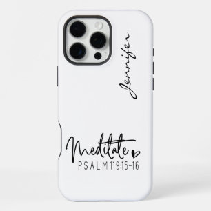Coque iPhone 16 Pro Max Bible Moderne Minimaliste Verset Psaume iPhone