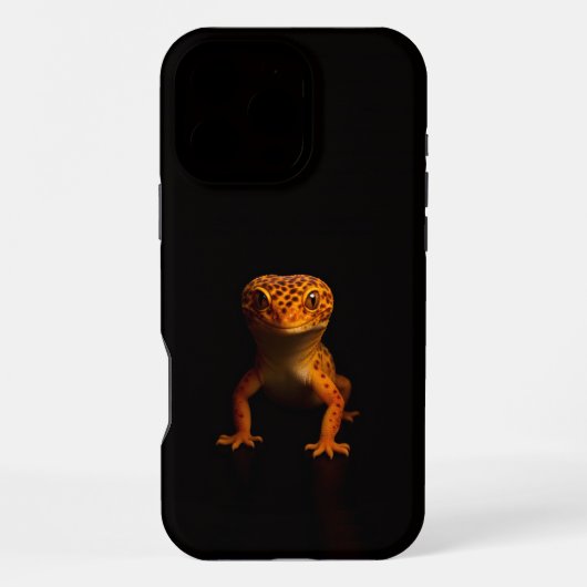 Coque iPhone 16 Pro Max Black 4 Luxe iPhone 16 Pro Max, Léopard Gecko (Verso)
