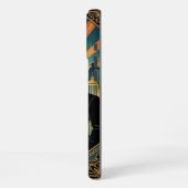 Coque iPhone 16 Pro Max Black Gold Teal iPhone 16 Pro Max Case (Côté gauche)