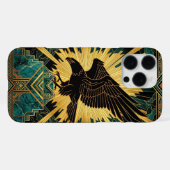 Coque iPhone 16 Pro Max Black Gold Teal iPhone 16 Pro Max Case | Majestic  (Verso Horizontal)