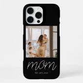 Coque iPhone 16 Pro Max Black Mom Established Script Photo Case-Mate  (Verso)