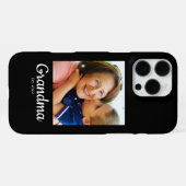 Coque iPhone 16 Pro Max Black Script Established Grandma (Verso Horizontal)