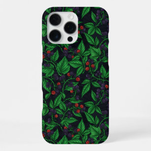 Coque iPhone 16 Pro Max Blackberry sur gris foncé