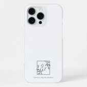 Coque iPhone 16 Pro Max Blason Botanique | Monogramme Intemporel  (Verso)