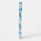 Coque iPhone 16 Pro Max Bleu et gris Coeur esthétique (Côté droit)