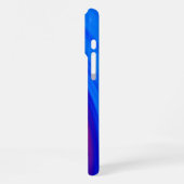 Coque iPhone 16 Pro Max Bleu néon orange jaune rouge (Côté gauche)