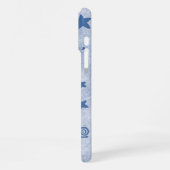 Coque iPhone 16 Pro Max blue Cute Cat Phone Case Kawaii Kitten Aesthetic (Côté gauche)