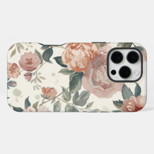 Coque iPhone 16 Pro Max Blume botanique intemporelle - Aquarelle Motif flo