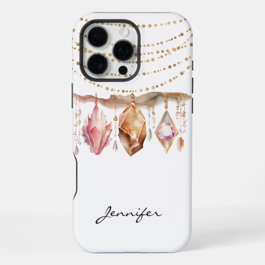 Coque iPhone 16 Pro Max Boho Gem iPhone amérindien (Verso)