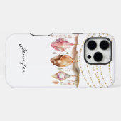 Coque iPhone 16 Pro Max Boho Gem iPhone amérindien (Verso Horizontal)