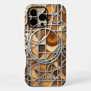 Coque iPhone 16 Pro Max Bois veiné d'art en ligne
