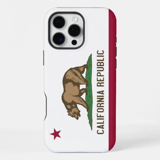 Coque iPhone 16 Pro Max Boîtier Apple iPhone 16 Pro Max, drapeau de Califo (Verso)