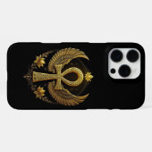 Coque iPhone 16 Pro Max Boîtier de téléphone de symbole Ankh - Ancien Égyp (Verso Horizontal)