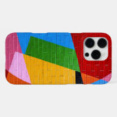 Coque iPhone 16 Pro Max Boîtier de téléphone mural en brique géométrique v (Verso Horizontal)