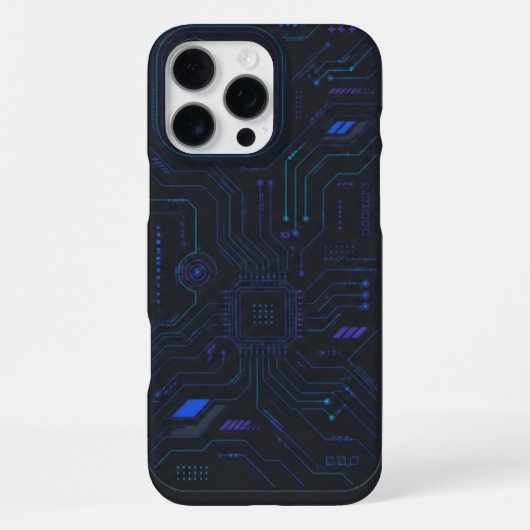 Coque iPhone 16 Pro Max Boîtier d'iPhone futuriste (Verso)
