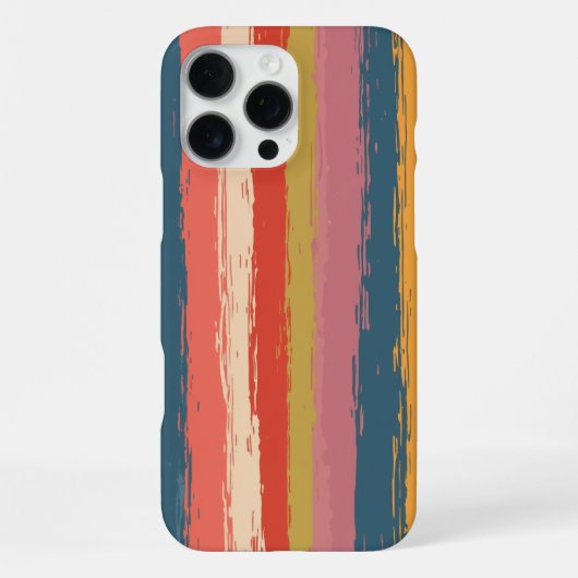 Coque iPhone 16 Pro Max Boîtier iPhone 16 Pro Max - Motif rayé (Verso)