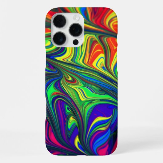 Coque iPhone 16 Pro Max Boîtier iPhone Illustration Abstraite Belle (Verso)
