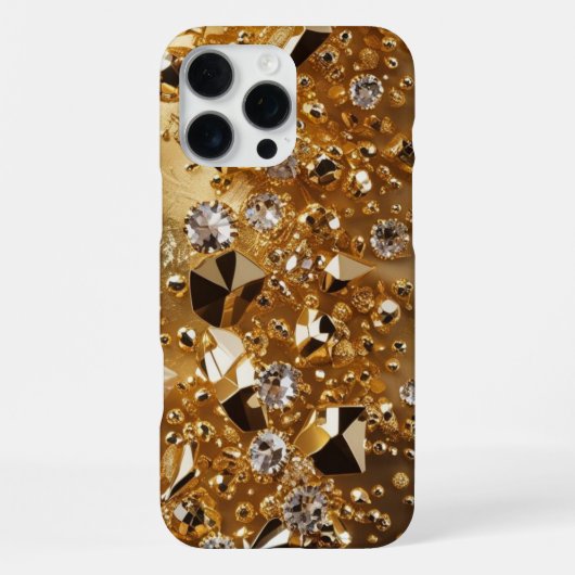 Coque iPhone 16 Pro Max Boîtier téléphonique Golden Rush (Verso)