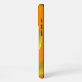 Coque iPhone 16 Pro Max Boucle de cercle abstrait orange (Côté gauche)
