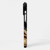 Coque iPhone 16 Pro Max bouclier à pétale doré (Côté gauche)
