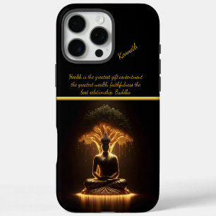 Coque iPhone 16 Pro Max Bouddha brille sous l'arbre sacré