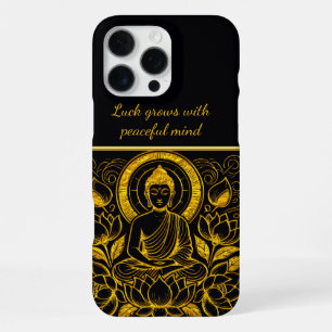 Coque iPhone 16 Pro Max Bouddha parmi les fleurs de lotus