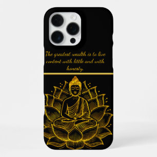 Coque iPhone 16 Pro Max Bouddha sur fleur de lotus.