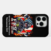 Coque iPhone 16 Pro Max Brave pompier prêt (Verso Horizontal)