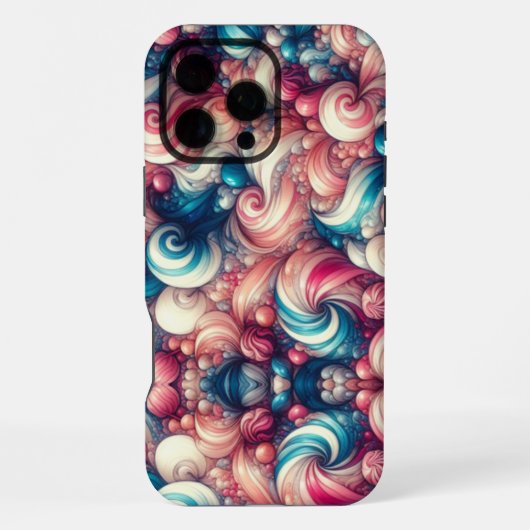 Coque iPhone 16 Pro Max Bubblegum saveur barbe à papa (Verso)