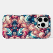 Coque iPhone 16 Pro Max Bubblegum saveur barbe à papa (Verso Horizontal)