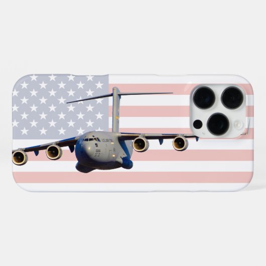 COQUE iPhone 16 PRO MAX C-17 GLOBEMASTER III (Verso Horizontal)
