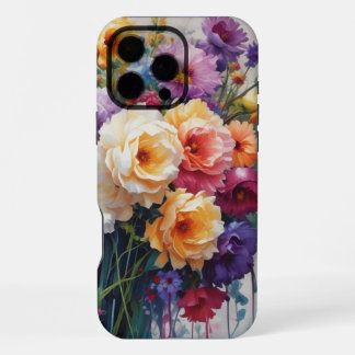 Coque iPhone 16 Pro Max Cadeau Bloom dans le style : Floral vibrant pour u