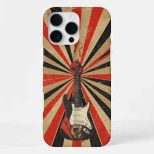Coque iPhone 16 Pro Max Cadeau cool pour guitariste électrique Art Rock so