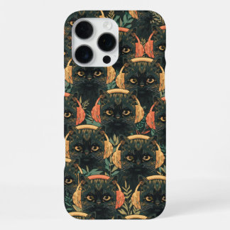 Coque iPhone 16 Pro Max Cadeau pour amateur de musique Chats noirs avec ca