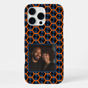 Coque iPhone 16 Pro Max Cadeaux Personnels Artistiques Motif Hexagone