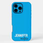 Coque iPhone 16 Pro Max Calligraphie Elegant Plain Ajouter son propre nom (Verso)