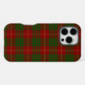 Coque iPhone 16 Pro Max Cameron tartan rouge vert carreau (Verso Horizontal)