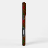 Coque iPhone 16 Pro Max Cameron tartan rouge vert carreau (Côté droit)