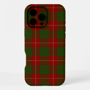 Coque iPhone 16 Pro Max Cameron tartan rouge vert carreaux