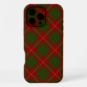 Coque iPhone 16 Pro Max Cameron tartan rouge vert carreaux