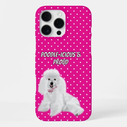 Coque iPhone 16 Pro Max Caniche (Verso)