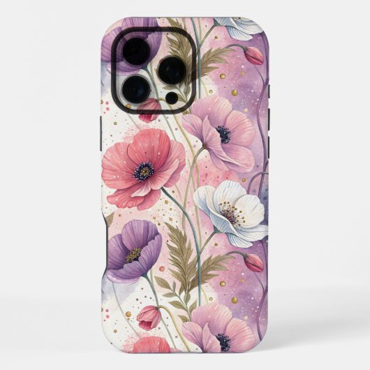 Coque iPhone 16 Pro Max Capricious Aesthetic Poppies (Verso)