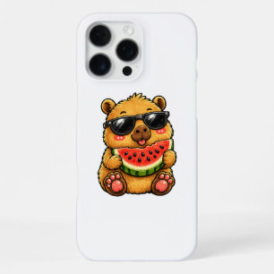 Coque iPhone 16 Pro Max Capybara Cool Melon d'Été